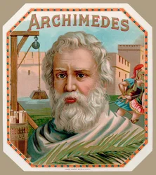 Archimedes of Syracuse, from a Cigar Box Label, printed c.1900